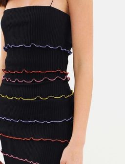 Bec & Bridge La Bamba Mini Dress in Black Size AU 6  for rent on The Volte - image 4