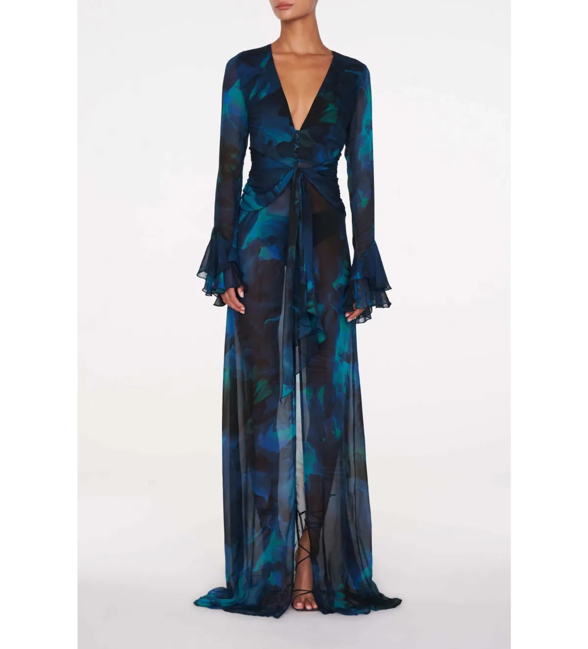 Rat & Boa Fiorella Maxi Dress Blue Size 12 - Image 1