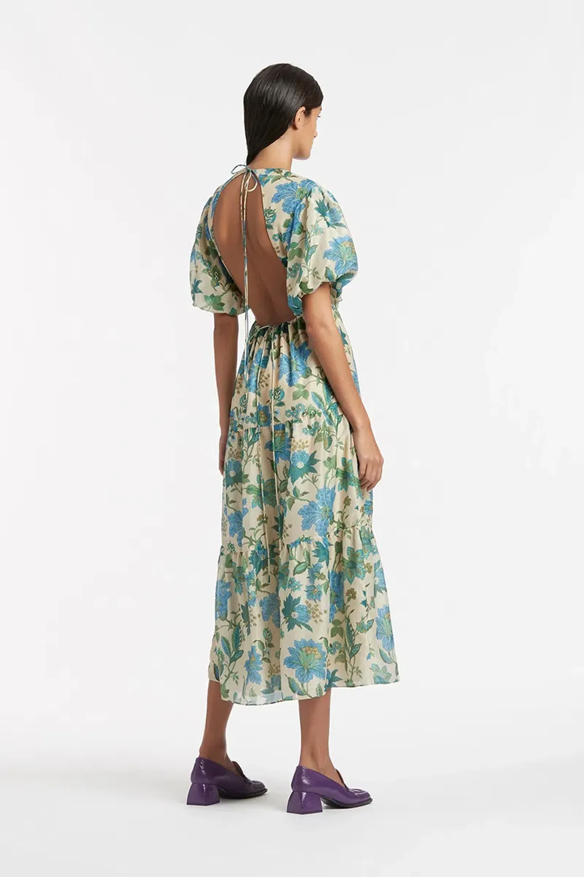 Sir The Label Celia Open Back Dress Marguerite Print Size 1/Au 8  - Image 1