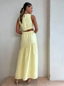 Sir The Label Francesca Dress In Butter Size 1/Au 8  for rent on The Volte - image 2