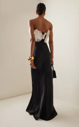 Rachel Gilbert Eyelar Gown Black/White Size 2 / AU 10 for rent on The Volte - image 2
