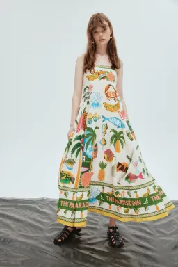 Alemais Paradiso Sundress In Multi Size 10 for rent on The Volte - image 2