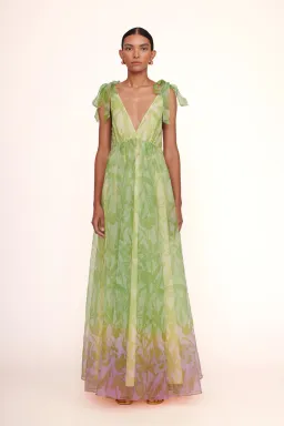 STAUD Dandelion Dress Lime Size 10  for rent on The Volte - image 1