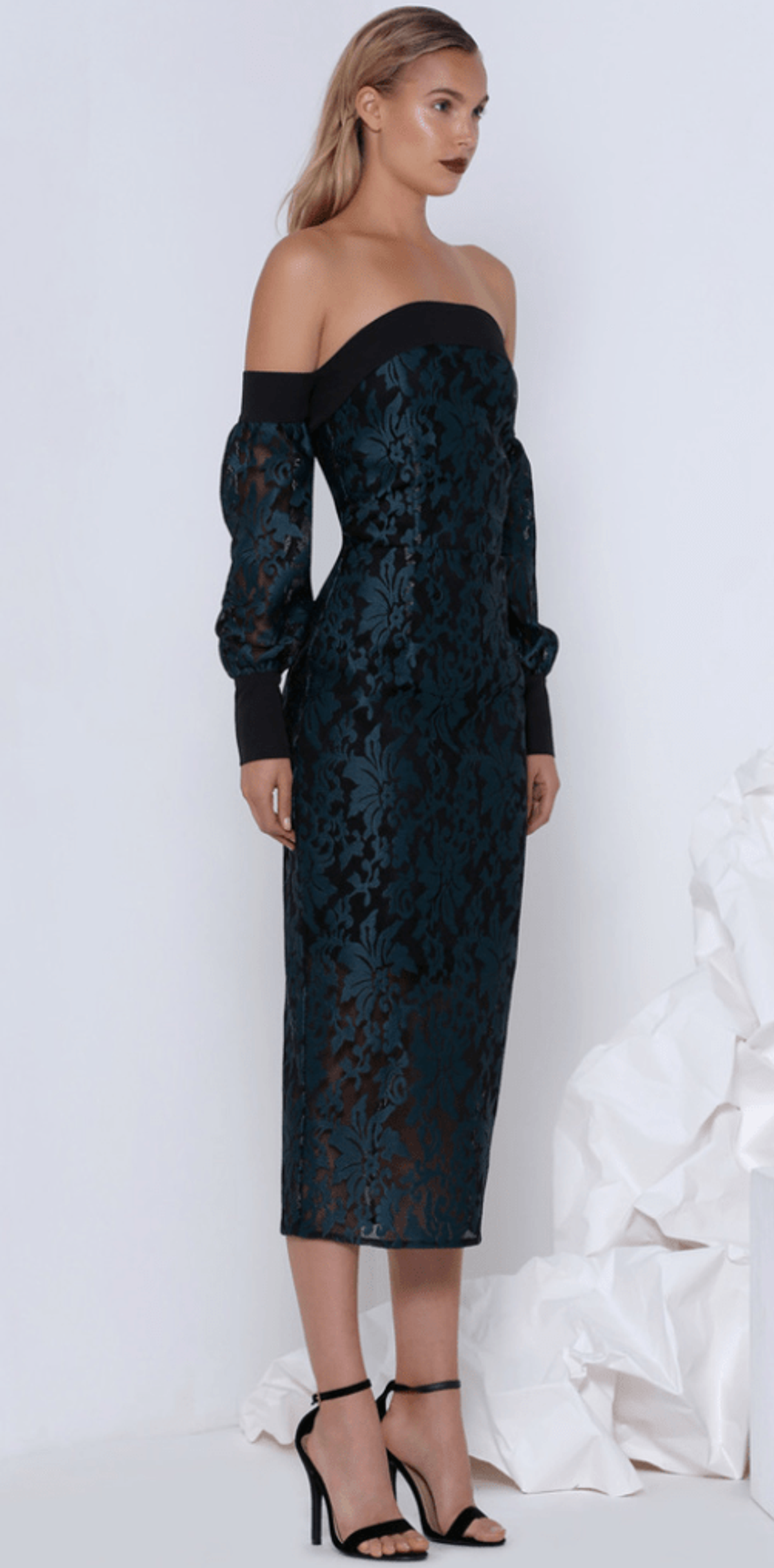 Premonition Florica Long Sleeve Green Dress size 10 - Image 1