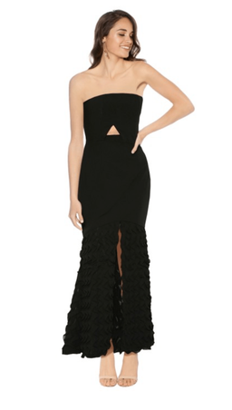 Premonition Odile Evening Dress Black 8 for rent on The Volte - image 1