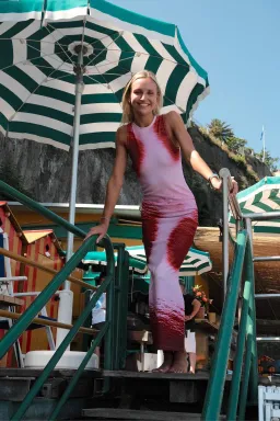 With Harper Lu Racer Dress Isola Ocean Size 6 for rent on The Volte - image 2
