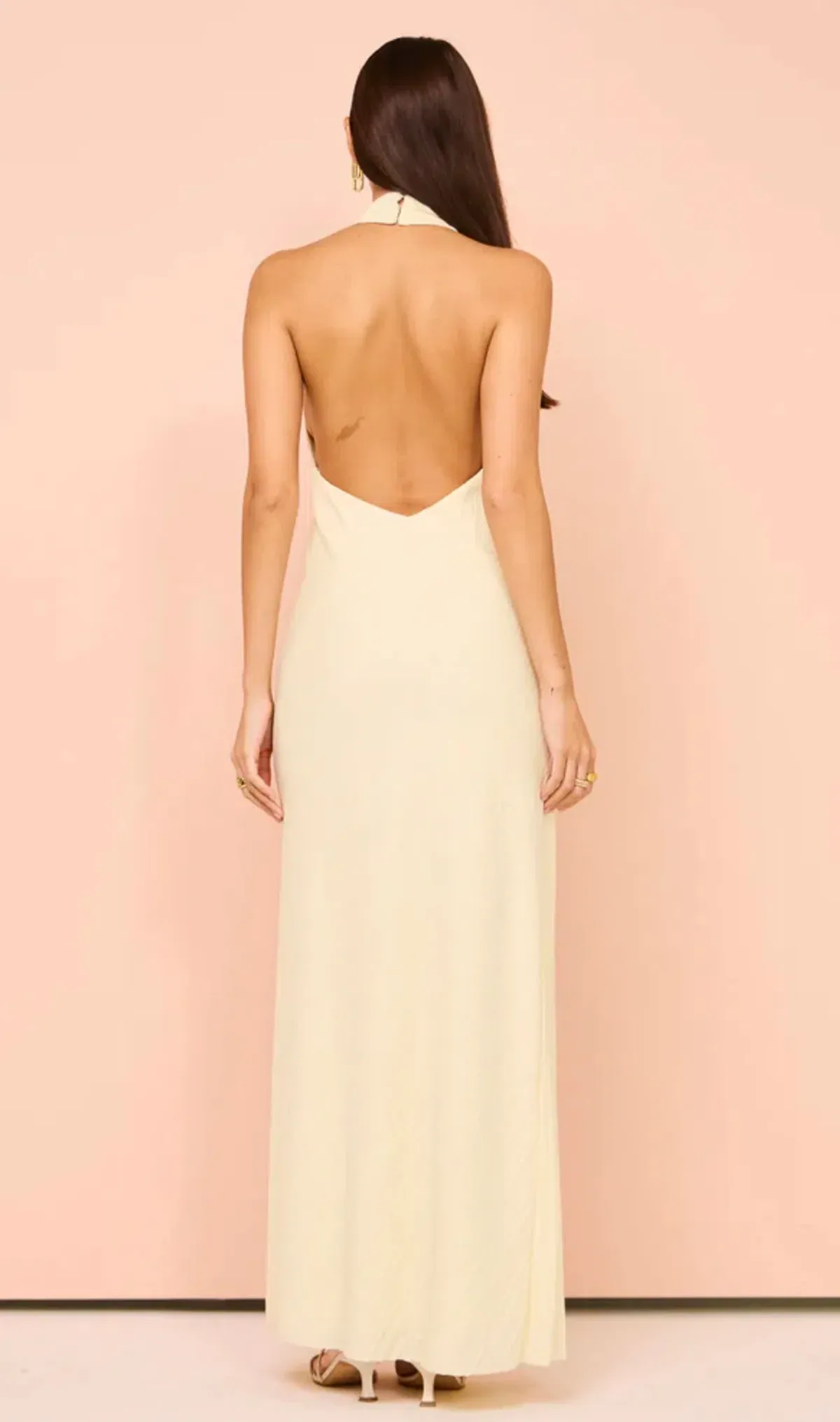 Camilla and Marc Alto Halter Dress in Cream Size 10 - Image 3