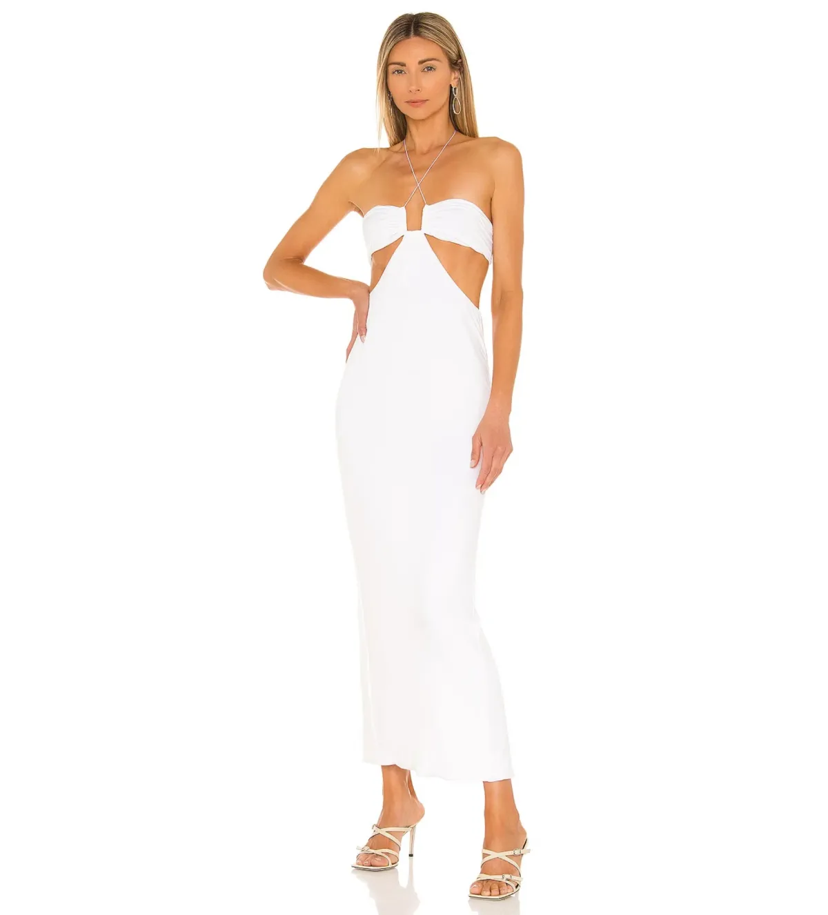 Natalie Rolt Willow Midi White Size 6 - Image 1