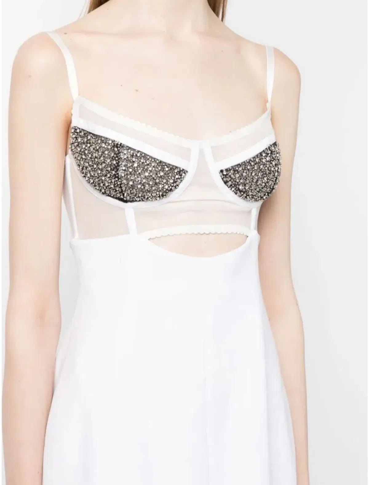 Rachel Gilbert Hartley Mini Dress in Ivory Size 3/AU12 - Image 3