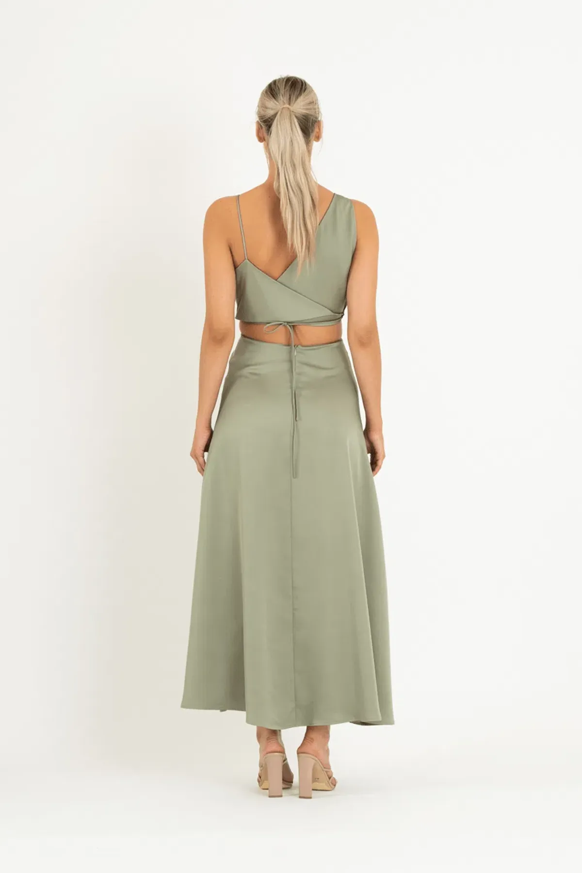 One Fell Swoop Bijoux Maxi Dress Serpent Green Size 8 - Image 2