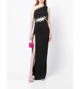 Rachel Gilbert Stella Floor Length Gown Black Size 10 for rent on The Volte - image 1