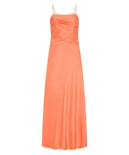 Aje Clarice Draped Maxi Dress in Sunset Orange Size AU 12 for rent on The Volte - image 5