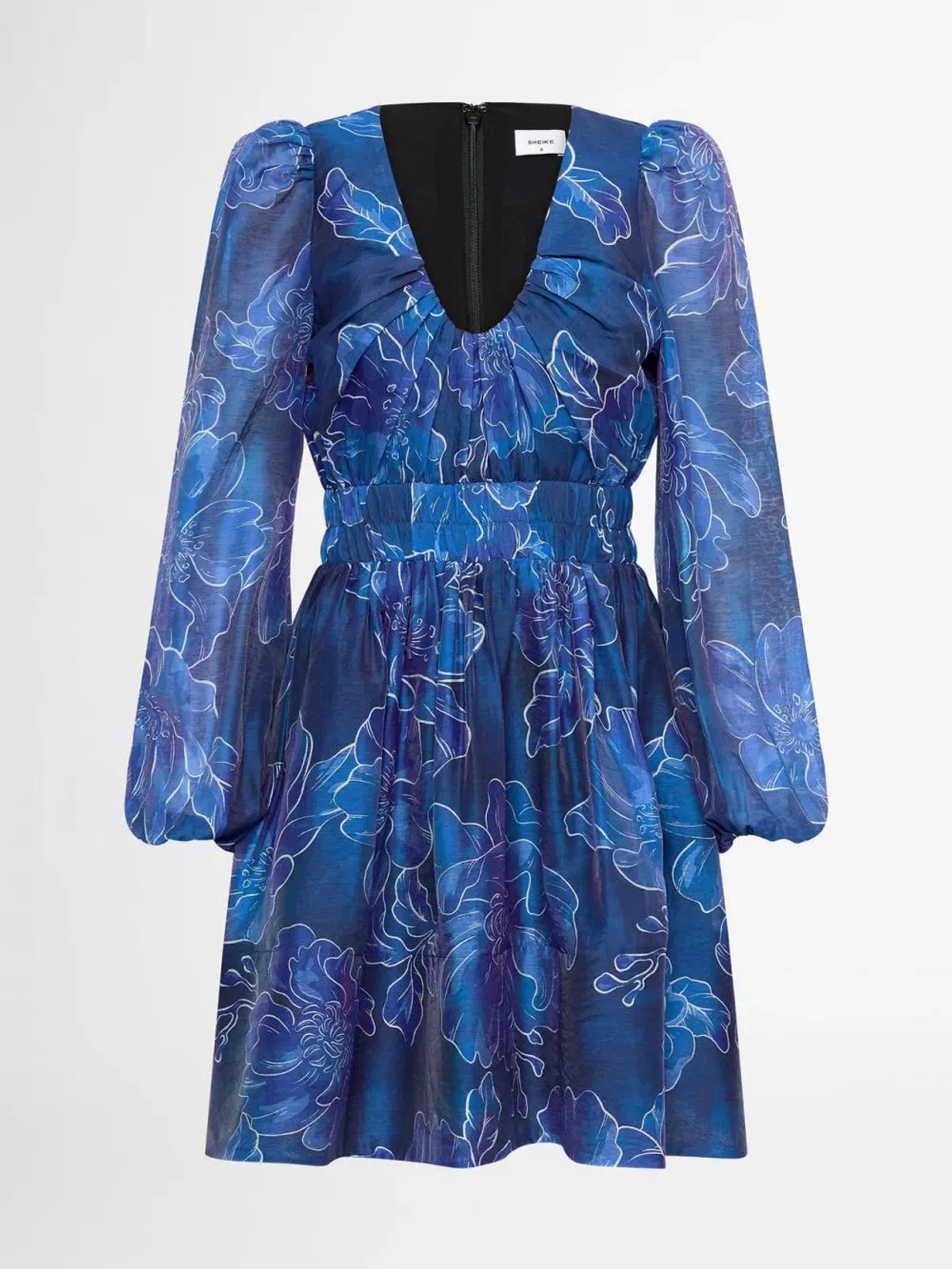 Sheike Tokyo Floral Mini Dress Blue Size 16 - Image 4