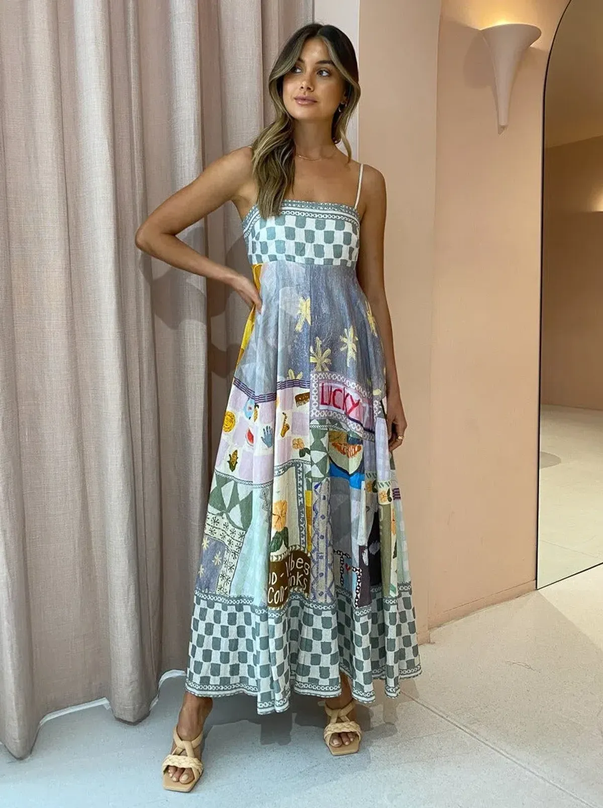 Alemais Emma Gale Sundress In Multi Size 8 - Image 1