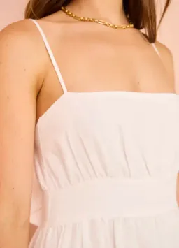 By Nicola Monet Tiered Maxi Dress In White Size 10 for rent on The Volte - image 6