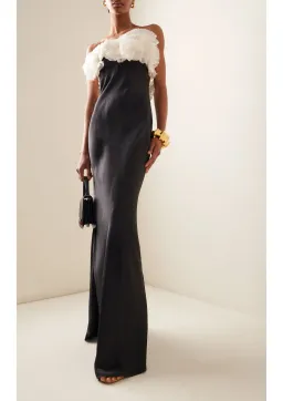 Rachel Gilbert Eyelar Gown Maxi Dress in Black Size AU 8 for rent on The Volte - image 1