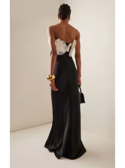 Rachel Gilbert Eyelar Gown Maxi Dress in Black Size AU 8 for rent on The Volte - image 2