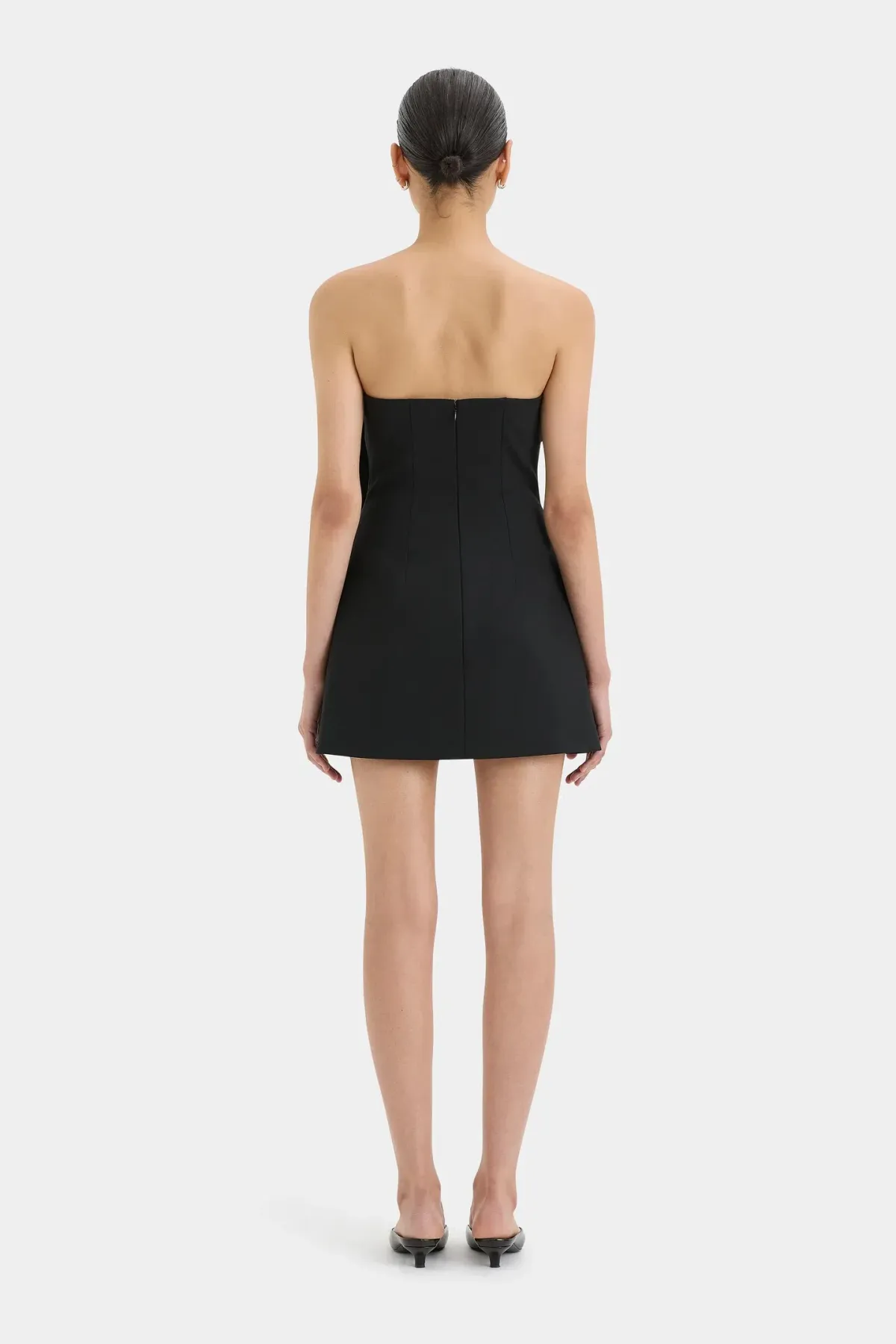 Sir the Label Leonardo Pleated Mini Dress Black Size 8 - Image 4