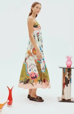 Alemais Evergreen Sundress Print Size 16 for rent on The Volte - image 2