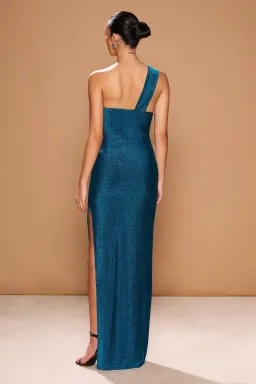 Sonya Moda Acquavena Capri Shimmer Dress Blue Size 10 for rent on The Volte - image 3