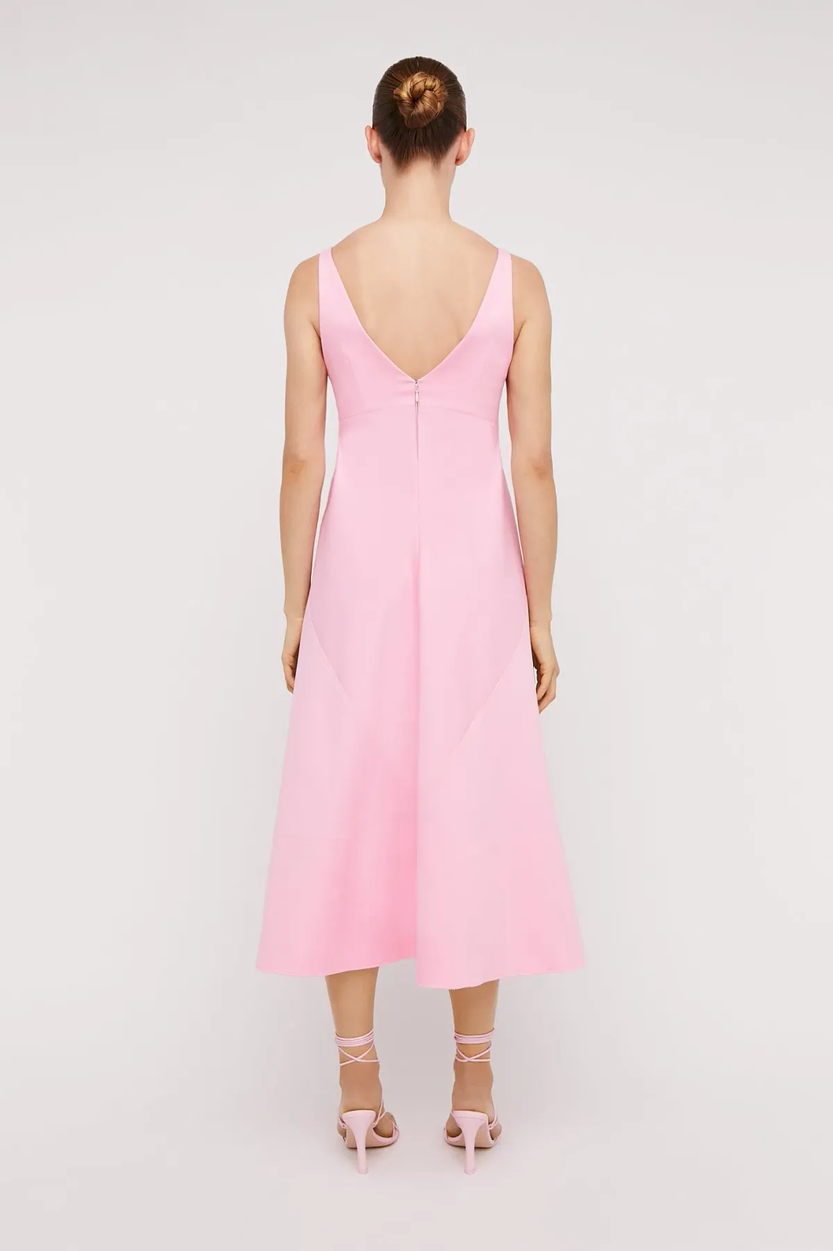 Scanlan Theodore Italian Cotton Dress Pink Size 6 - Image 2