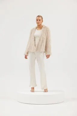 Bubish Valencia Jacket in Oatmeal Size 12  for rent on The Volte - image 1