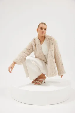 Bubish Valencia Jacket in Oatmeal Size 12  for rent on The Volte - image 2