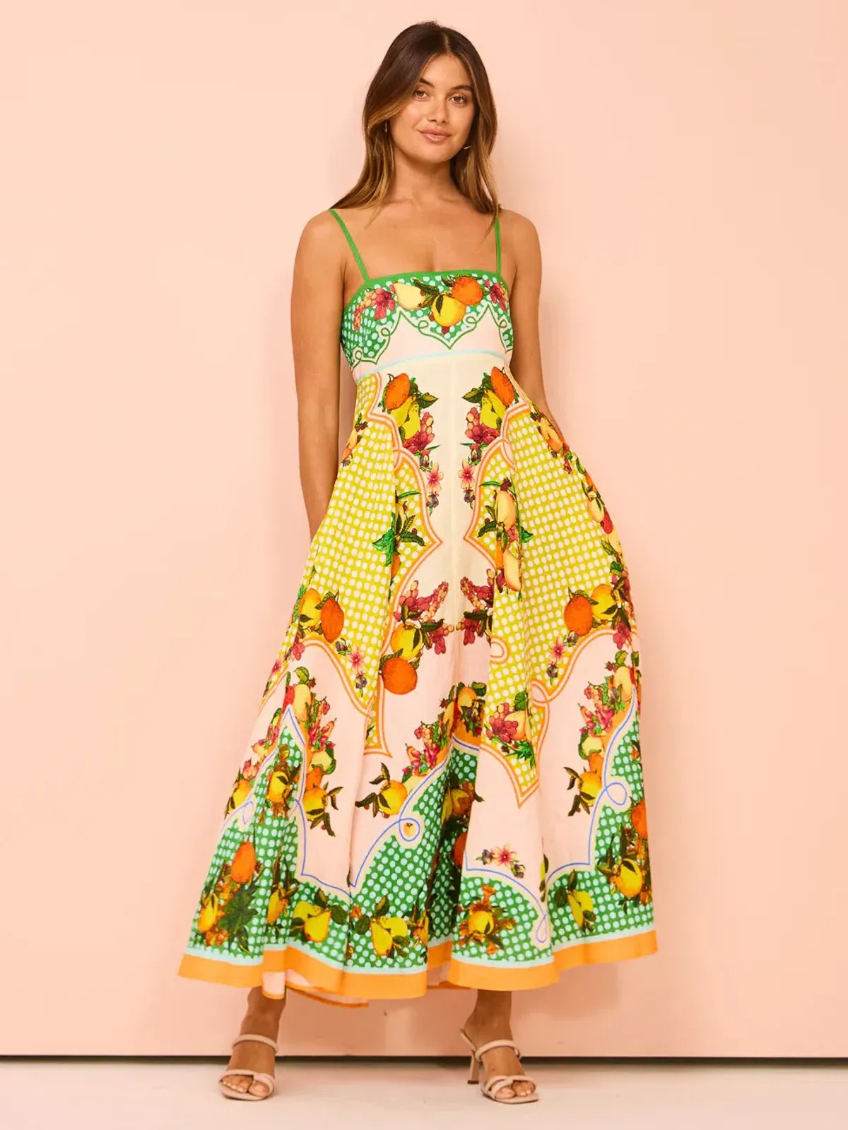 Alemais Lemonis Sundress In Multi Size 14 - Image 1