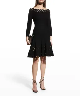 Emporio Armani  Madonna Cutout A Line Dress Black Size IT 40 / AU 12 for rent on The Volte - image 4