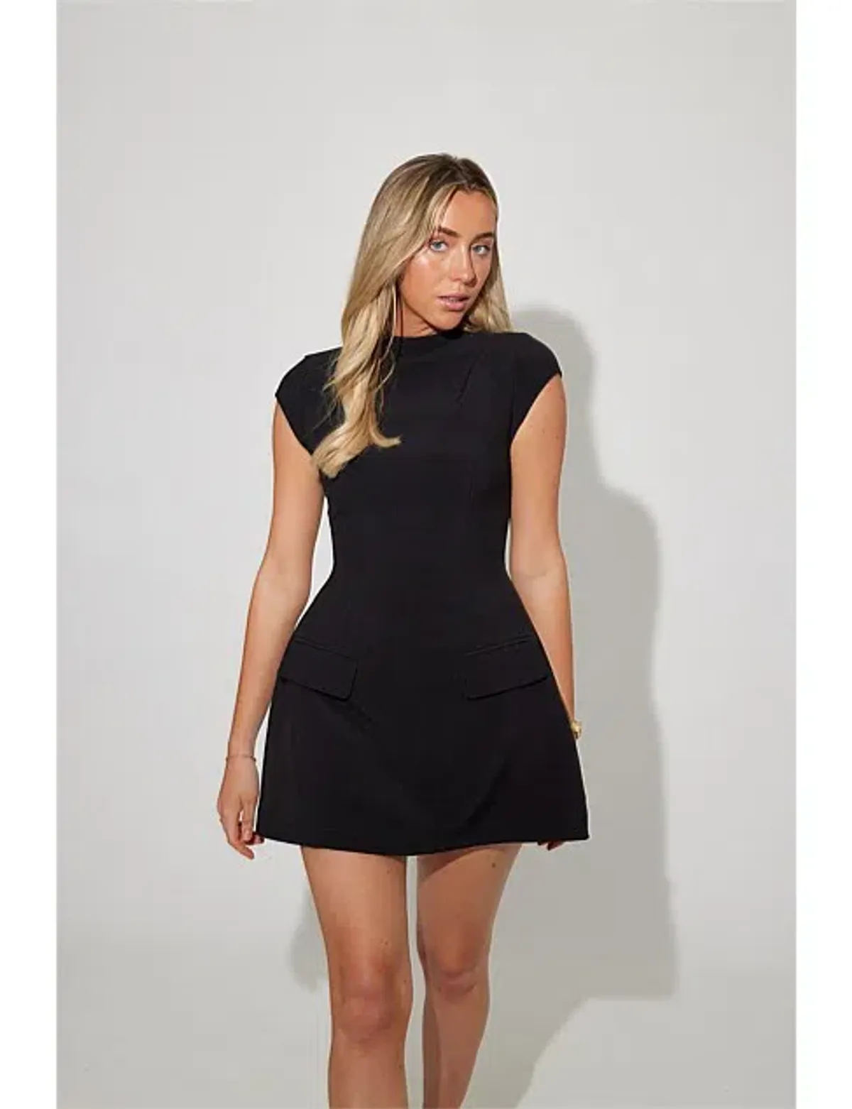 Odd Muse The Ultimate Muse Cap Sleeve Mini Dress Black Size S / AU 8 - Image 2