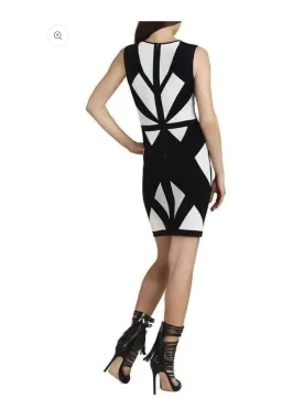 BCBGMaxAzria Bodycon Dress Multi Size 12 for rent on The Volte - image 3
