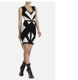BCBGMaxAzria Bodycon Dress Multi Size 12 for rent on The Volte - image 2