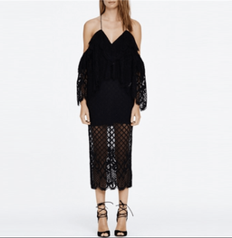 Alice Mcall Black dress for rent on The Volte - image 1