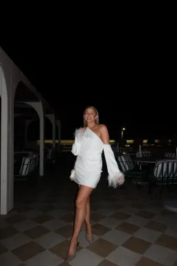 Bianca & Bridget Dezi Mini Dress White Size 10 for rent on The Volte - image 6