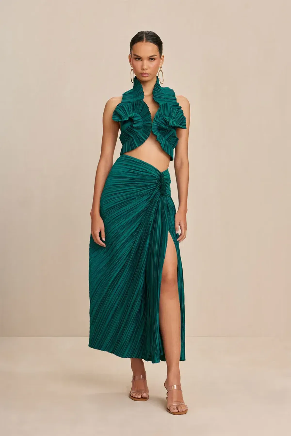 Cult Gaia Adilia Top & Sonoma Skirt Green Size 6 - Image 1