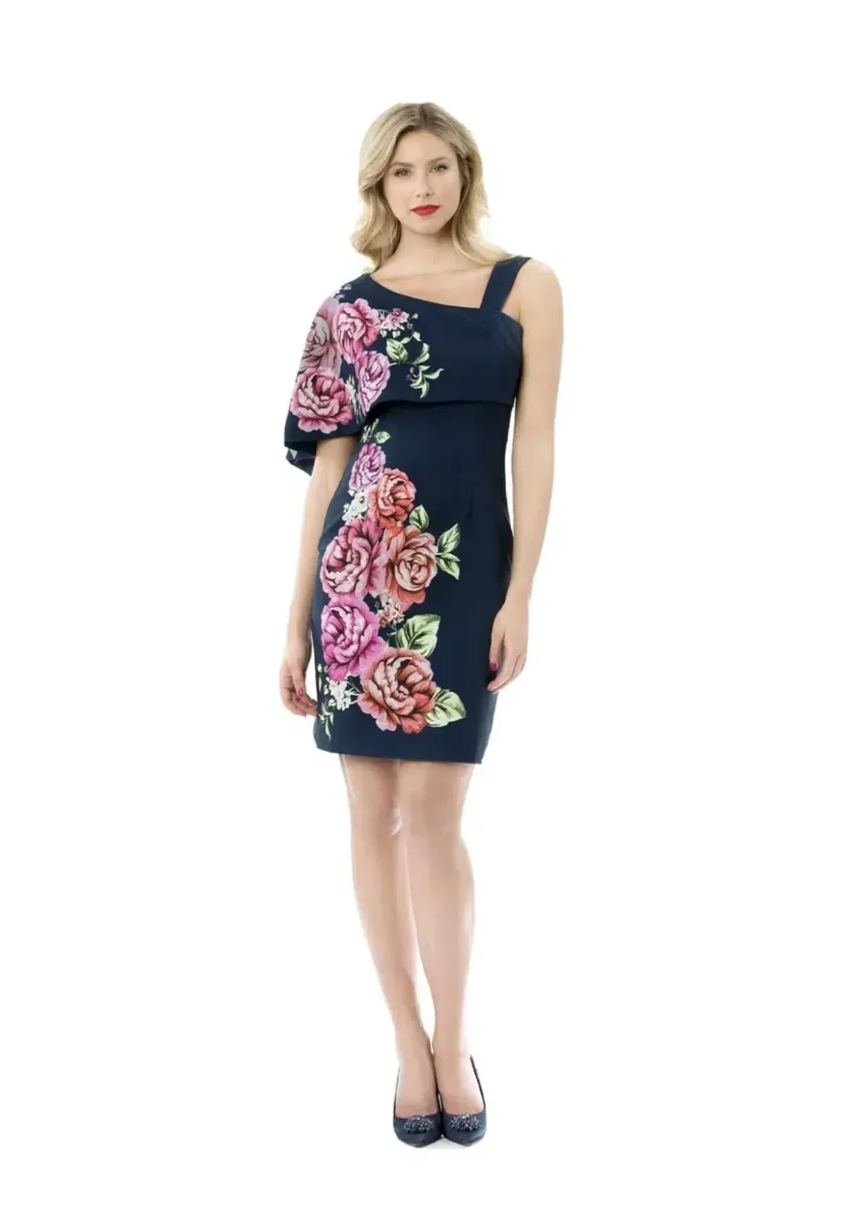 Review Cape Dress Navy Floral Size 12 - Image 1
