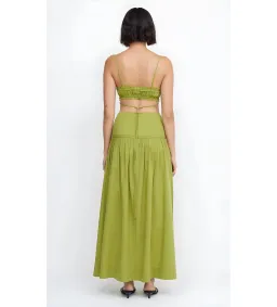Bec & Bridge Alexandra Top & Ellie Maxi Skirt Set In Fern Green Size 6 for rent on The Volte - image 2