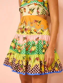 Alemais   Lemonis Cut Out Mini Dress Multi Size 12 for rent on The Volte - image 6