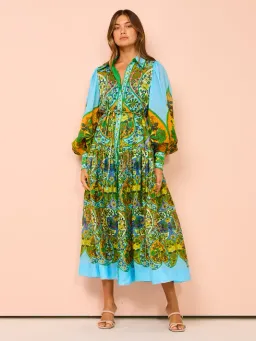 Alemais Sofie Shirtdress Multi Size 14 for rent on The Volte - image 1