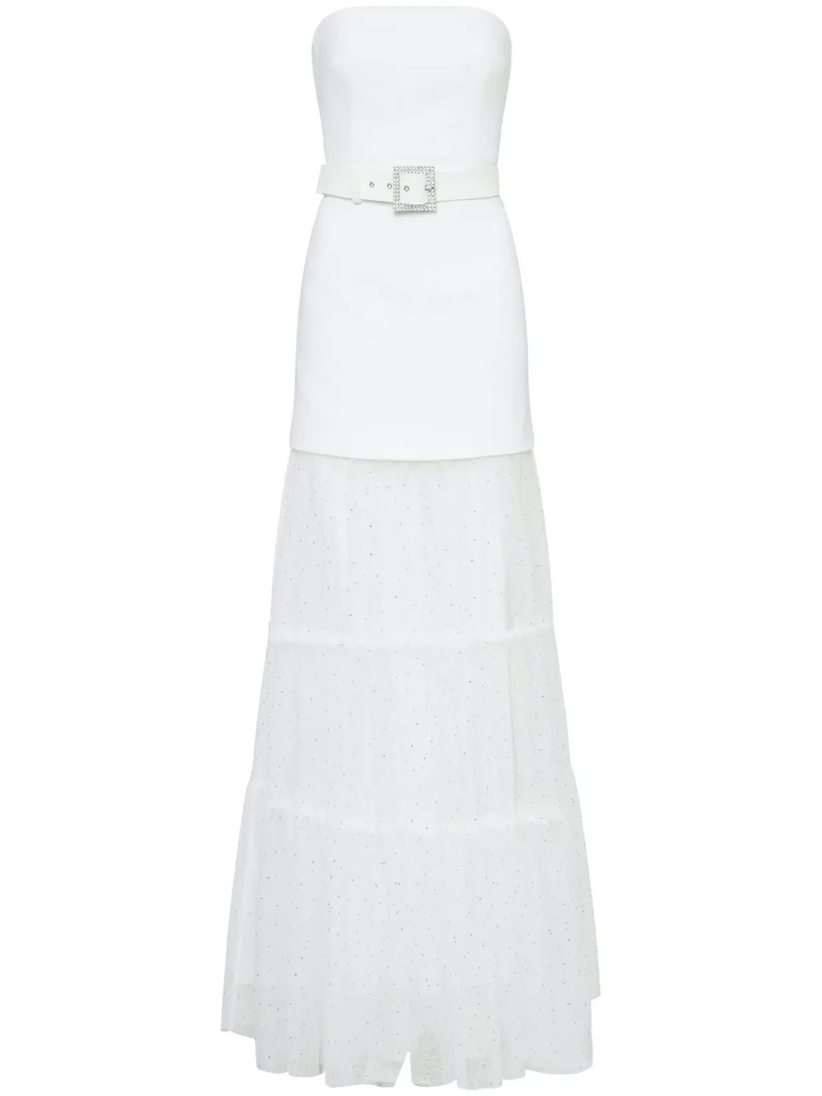 Rebecca Vallance Mirabella Strapless Gown Ivory Size 12 - Image 4