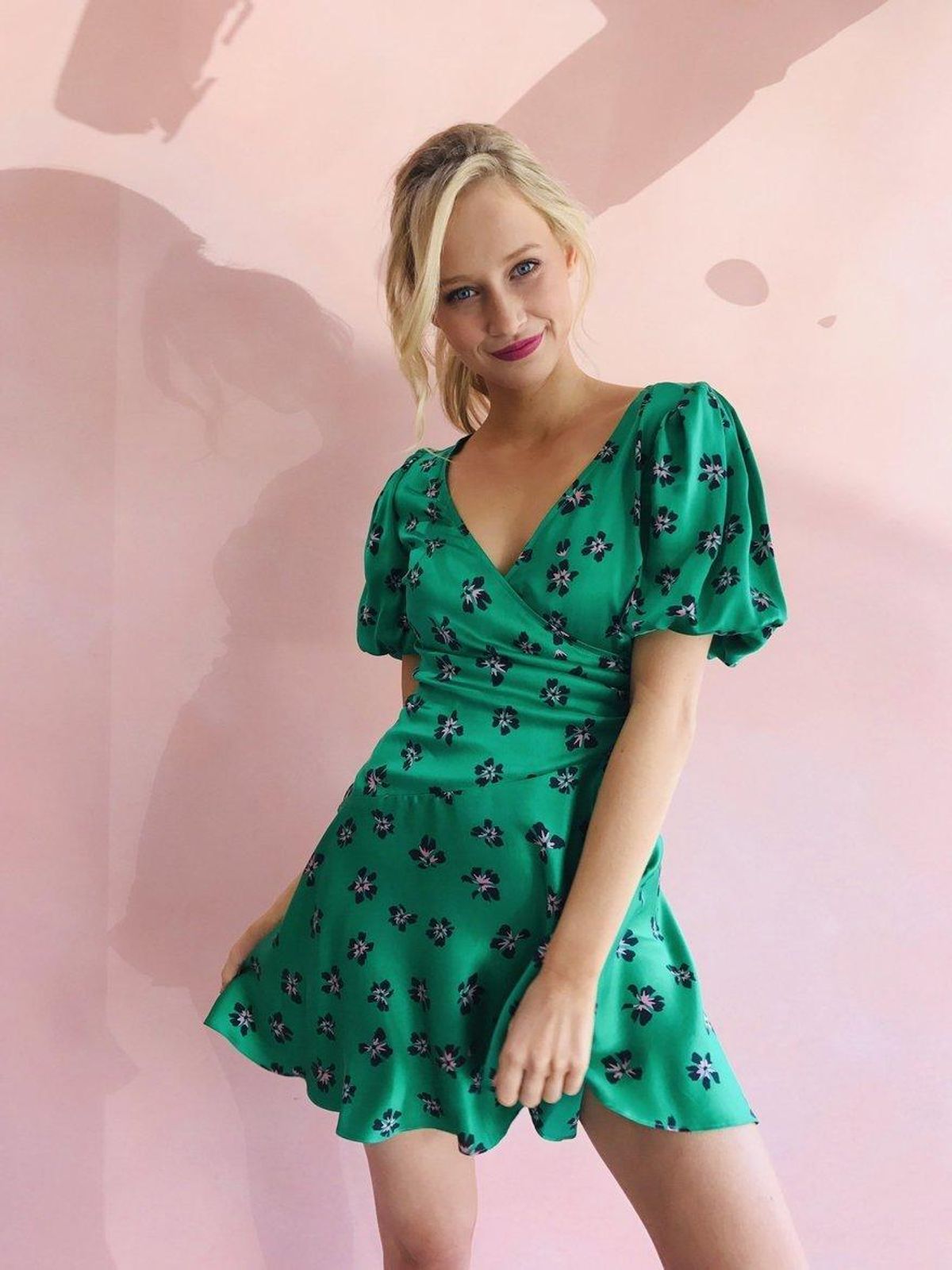 Bec & Bridge Tropicana Mini Dress Green Size 8 - Image 1