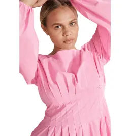 Country Road Cotton Poplin Mini Dress in Pink Size AU 8 for rent on The Volte - image 2