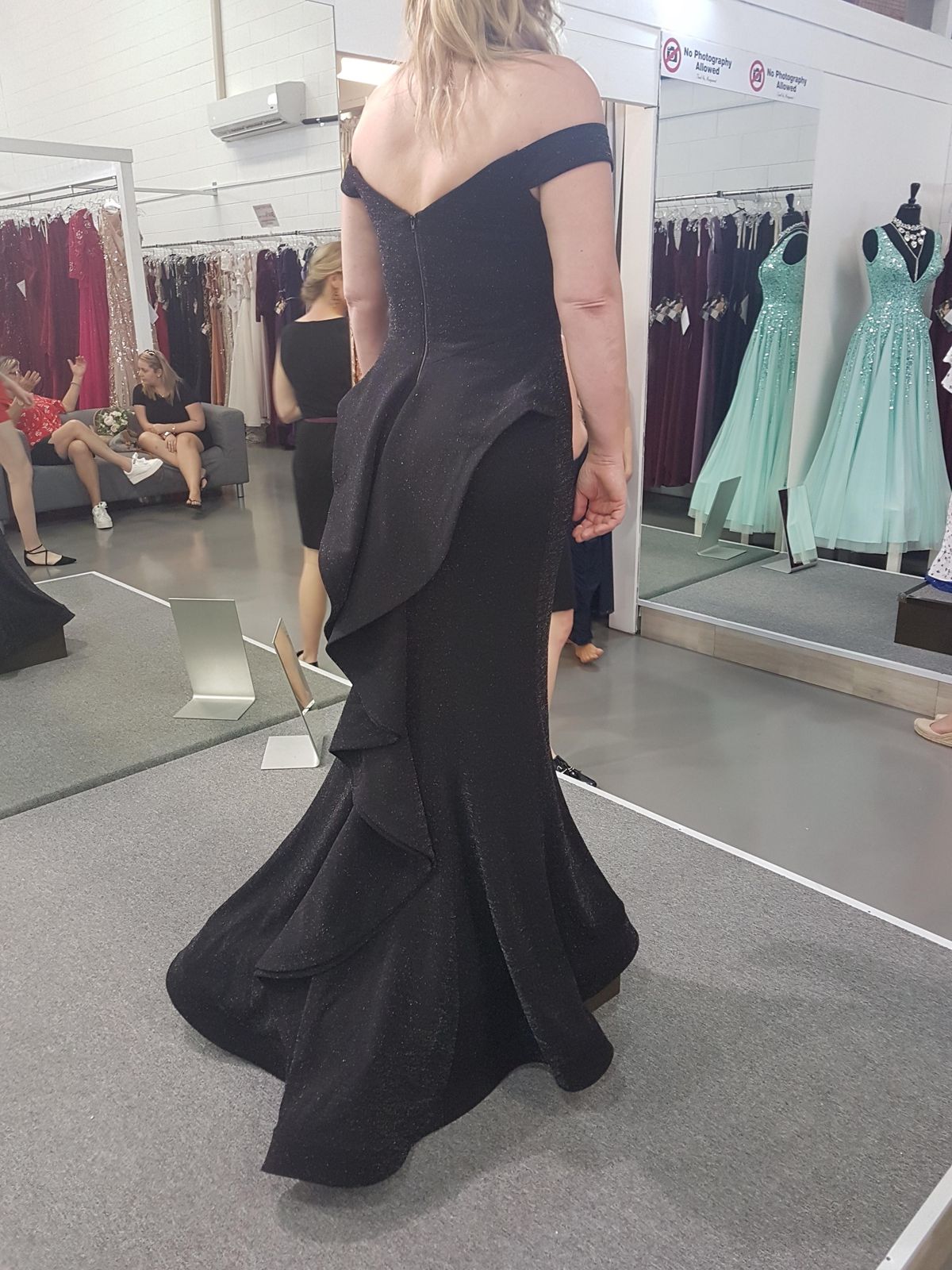 Bianca & bridgett Black ball gown size 12 - Image 4