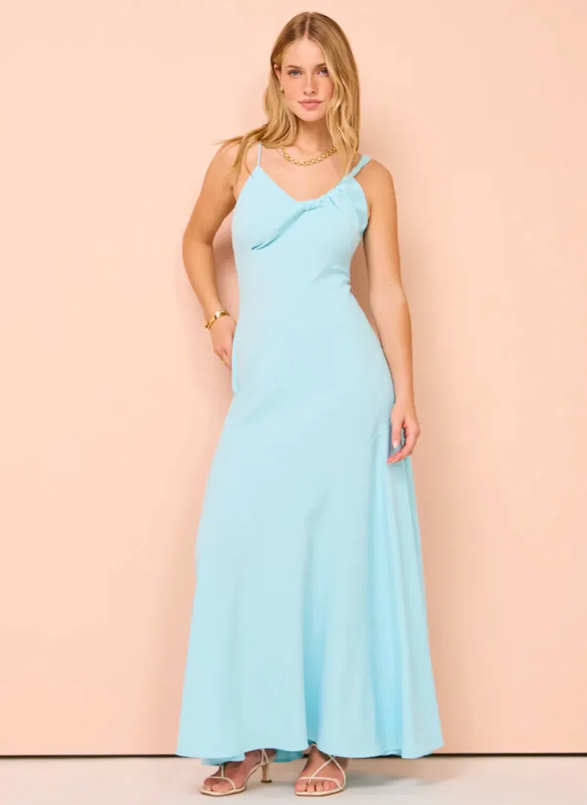 One Fell Swoop Fraya Maxi Dress in Dove Blue Size 10 - Image 2