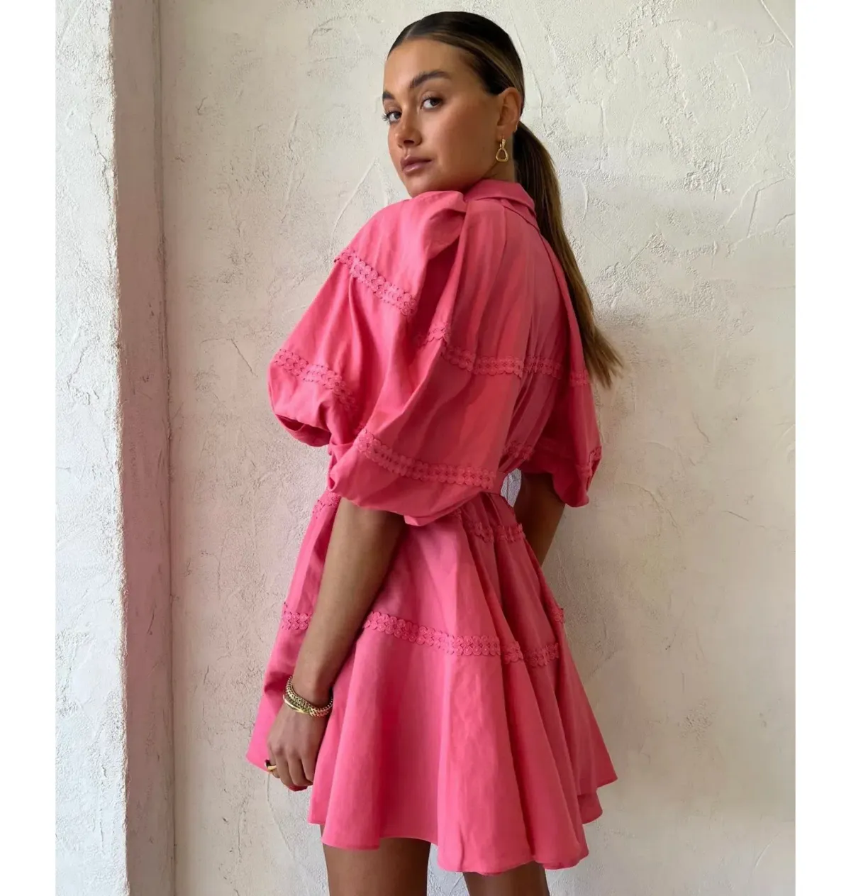 Acler Bowdon Dress Dusty Rose in Size AU 10 - Image 2