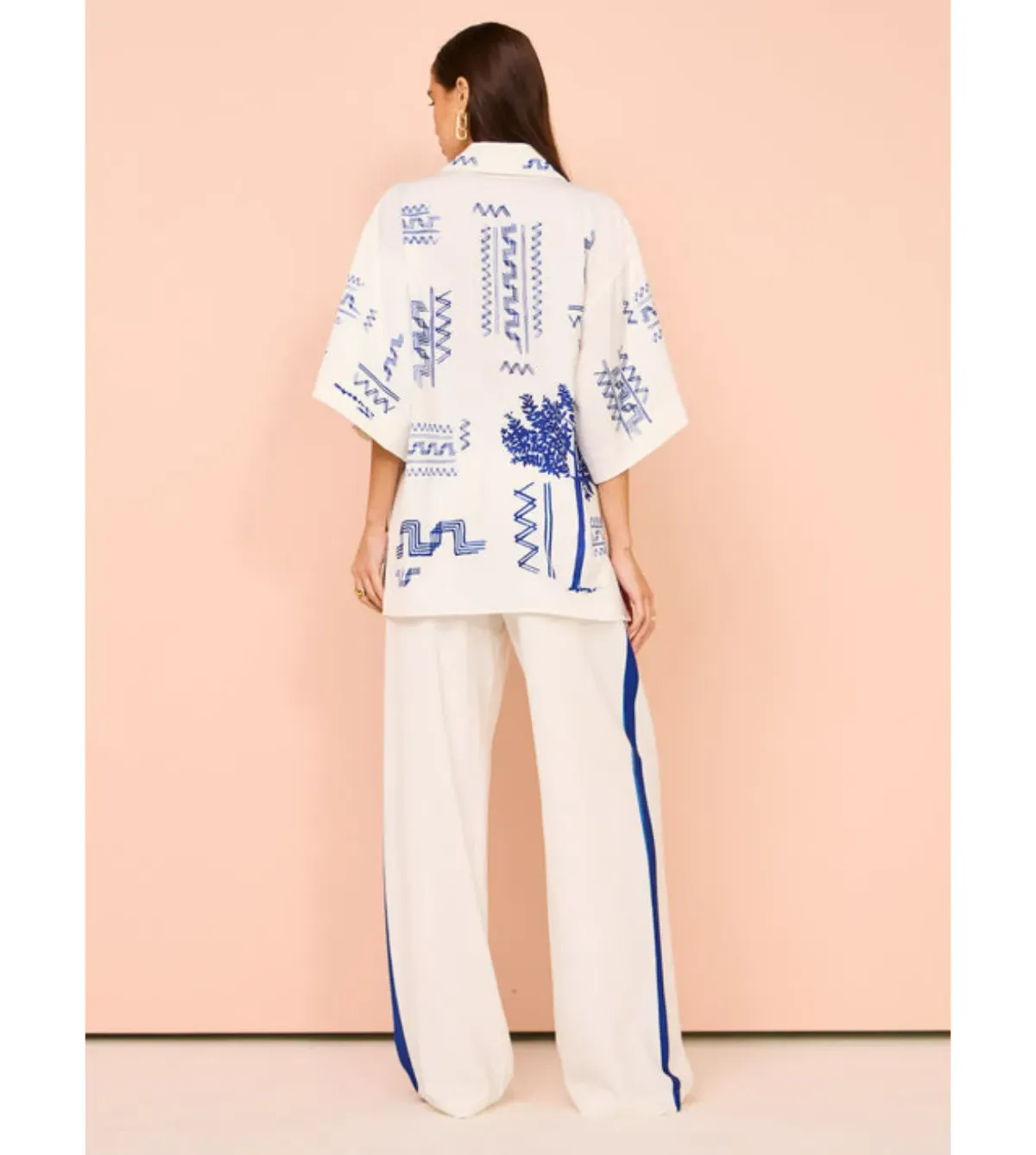 Camilla and Marc Cassia Shirt AU 8 and Pant AU 10 in Blue - Image 3