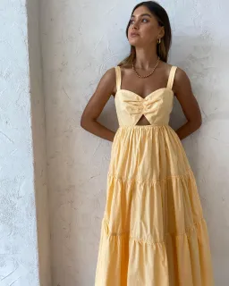 Steele Sorelle Dress in Daffodil Size XS / AU 8 for rent on The Volte - image 2