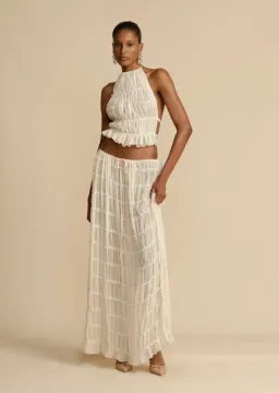 Arcina Ori Juliette Top and Skirt Cream Size S / AU 6-8 for rent on The Volte - image 17