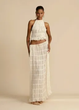 Arcina Ori Juliette Top and Skirt Cream Size S / AU 6-8 for rent on The Volte - image 11