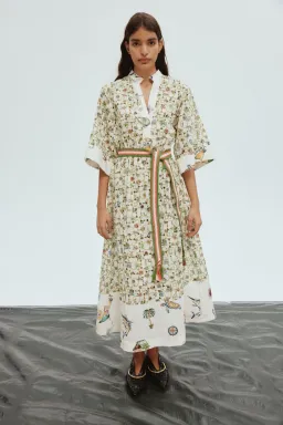 Alemais Sunset Broderie Midi Dress Print Size 10 for rent on The Volte - image 2